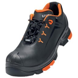 Werkschoenen S3 SRC, laag model, zwart/oranje, maat 40