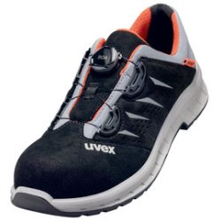 Chaussures basses perforées 2 Trend Uvex S1P SRC, noir/gris/orange