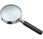 Loupe de lecture avec poignée, ronde, diamètre: 50 mm