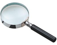 Loupe de lecture avec poignée, ronde, diamètre: 50 mm