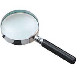 Loupe de lecture avec poignée, ronde, diamètre: 50 mm
