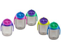 Potloodslijper dubbel 'MIGOO' ronde vorm assortiment