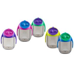 Taille-crayon double 'MIGOO', forme ronde, assorti