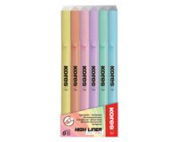 Surligneur 'High Liner Pastel', étui de 6