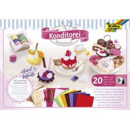 Kit pour bricolage en feutrine 'Konditorei', assorti