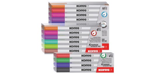 Marqueur non permanent 'K MARKER W1', étui de 4