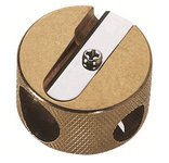 Taille-crayon duo, en laiton, rond