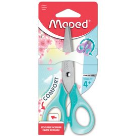 Ciseaux droitiers bouts ronds Maped Sensoft pastel 13 cm