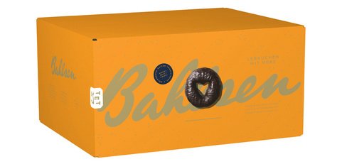 Pain d'épices en forme de coeur, boîte en carton