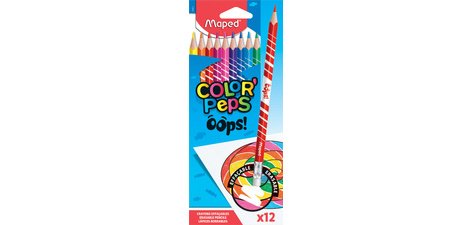 Maped crayon de couleur Color'Peps Oops, 12 crayons en étui cartonné