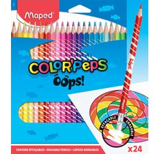 Maped crayon de couleur Color'Peps Oops, 24 crayons en étui cartonné