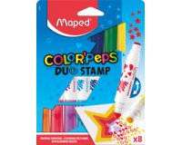 Feutre-tampon COLOR'PEPS DUO STAMP, étui de 8