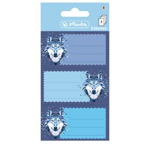 Étiquettes pour livres Wild Animals Loup, 78 x 42 mm