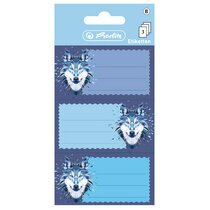 Étiquettes pour livres Wild Animals Loup, 78 x 42 mm