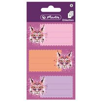 Étiquettes pour livres Wild Animals Lynx, 78 x 42 mm