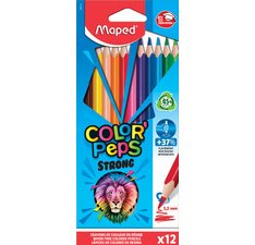 Maped Buntstifte Color'Peps Strong, 12 Stifte im Kartonetui