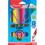 Crayon de couleur COLOR'PEPS STRONG, étui carton de 18