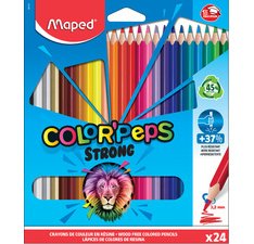 Crayon de couleur COLOR'PEPS STRONG, étui carton de 24