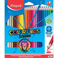 Crayon de couleur COLOR'PEPS STRONG, étui carton de 24