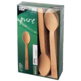 Lepel in bamboe 'pure' lengte 170 mm 50 stuks