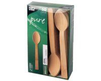 Cuillère en bambou 'pure', longueur: 170 mm, par 50