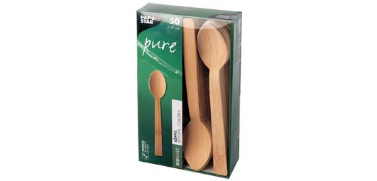 Bambuslöffel 'pure', Länge: 170 mm, pro 50