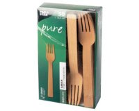 Fourchette en bambou 'pure', longueur: 165 mm, par50