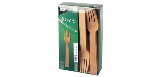 Fourchette en bambou 'pure', longueur: 165 mm, par50