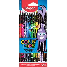 Crayon de couleur COLOR'PEPS MONSTER, étui de 12