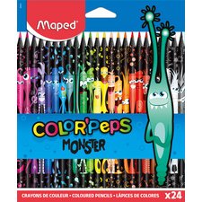 Crayon de couleur COLOR'PEPS MONSTER, étui de 24