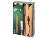 Couteau en bambou 'pure', longueur: 170 mm, par 50