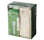 Cuillère à glace en papier 'pure', blanc