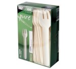 Fourchette en papier  blanc - Lot de 100