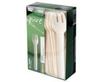 Vork in papier 'pure' lengte 155 mm wit