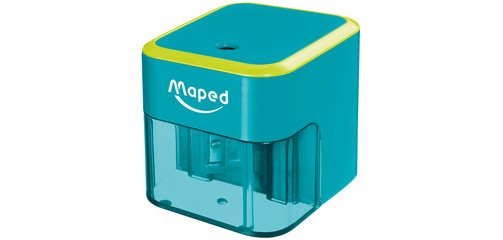 Taille-crayon électrique, turquoise/vert pomme