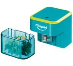 Taille-crayon électrique, turquoise/vert pomme