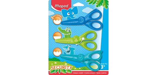 Set de ciseaux cranteurs KIDICRAFT, set de 3, blister