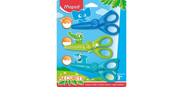 Set de ciseaux cranteurs KIDICRAFT, set de 3, blister