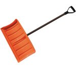 Pelle à neige avec manche métallique, noir/orange
