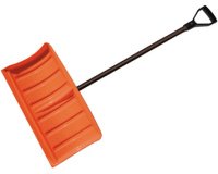 Pelle à neige avec manche métallique, noir/orange