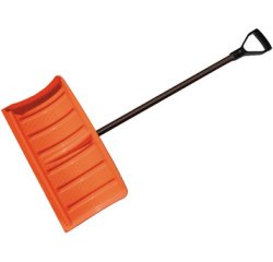 Pelle à neige avec manche métallique, noir/orange