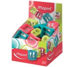 Taille-crayon double Vivo, plastique, présentoir de 30