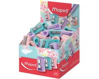 Taille-crayon Vivo PASTEL, plastique, présentoir de 75