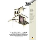 Bloc aquarelle pour l'école, rugueux, A3, blanc