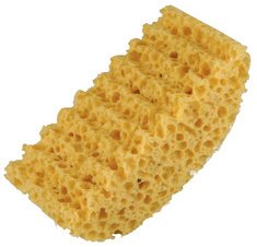 Universele spons voor wagen halbrund geel