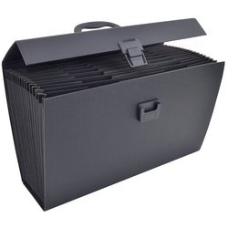 Trieur valisette, A4, 19 compartiments, noir