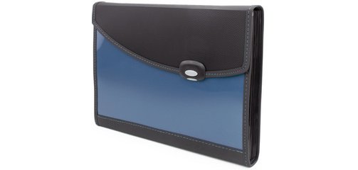 Trieur valisette Designer, A4+, 7 compartiments bleu