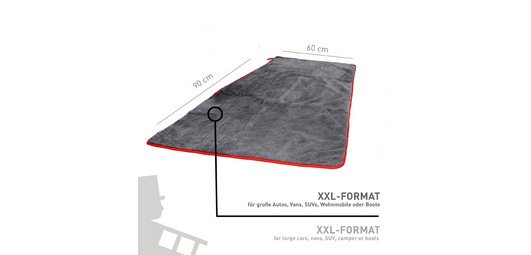Performance XXL dry cloth, black