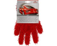 Gant de lavage avec doigts Performance, rouge