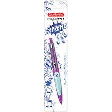 Stylo à bille rétractable my.pen, lilas/menthe
